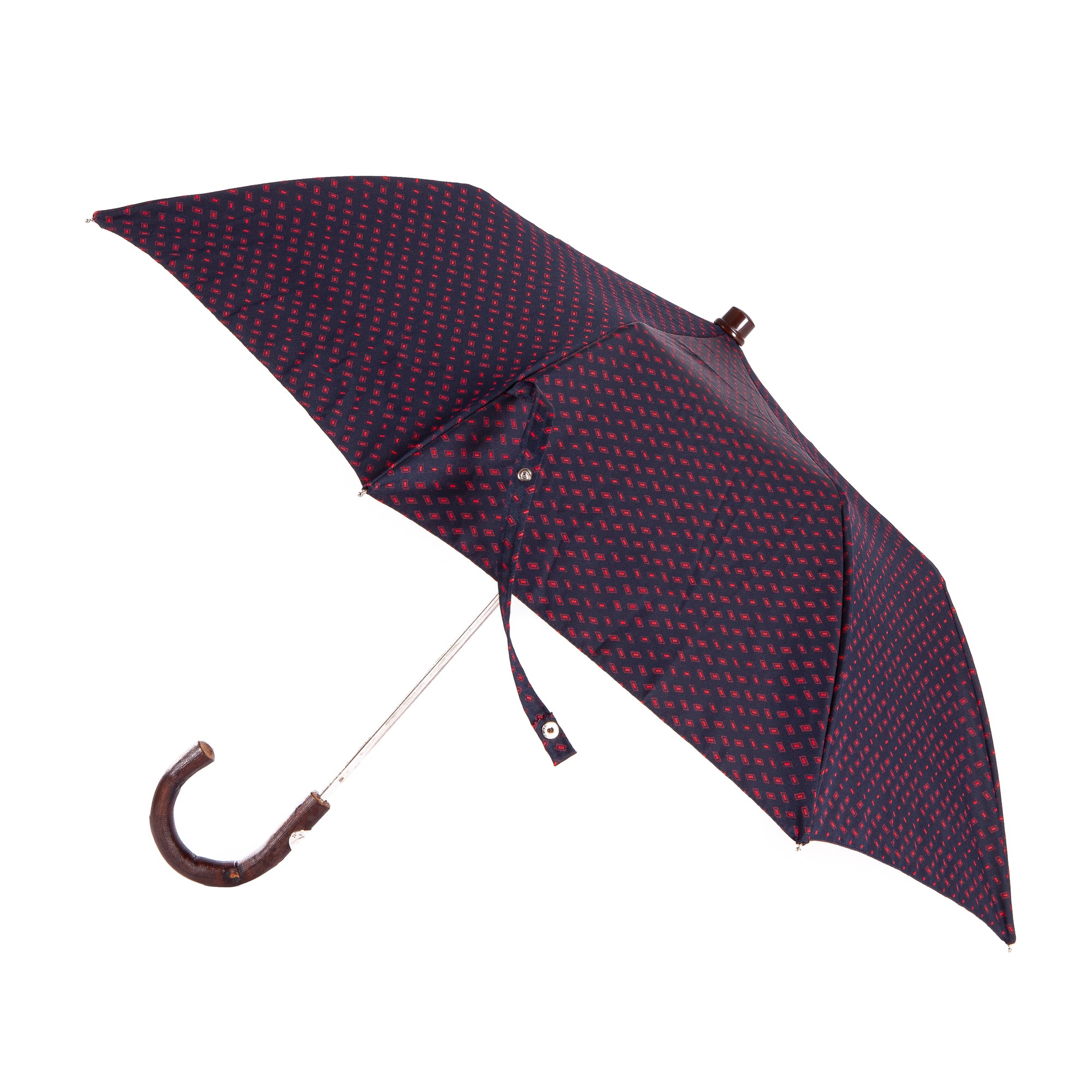 Folding Umbrella with Natural Chestnut Handle
