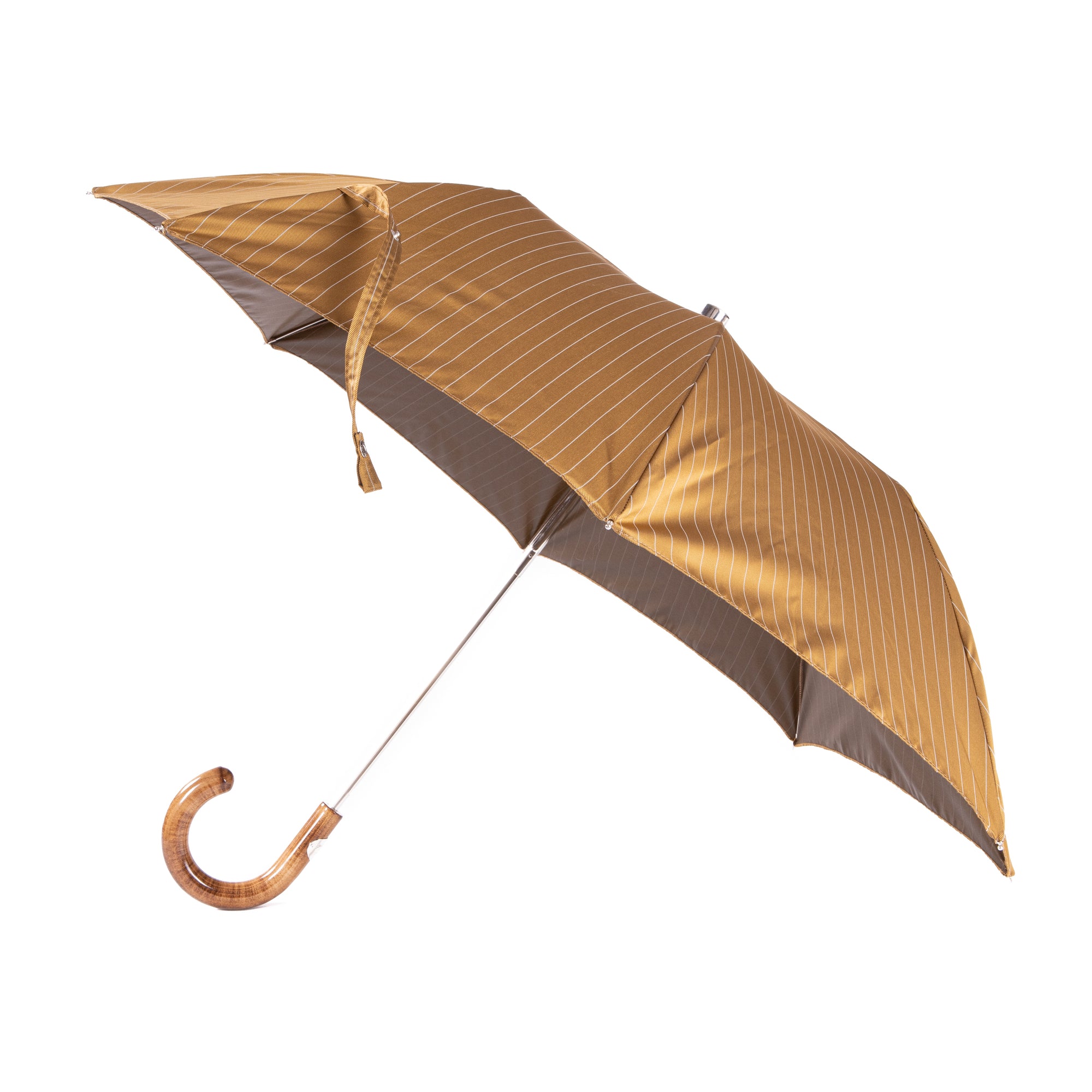 Folding Umbrella with Shiny Maple Handle