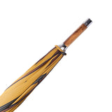 Polished Italian Chestnut With Knot Solid Stick Umbrella