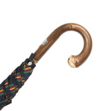 Polished Italian Chestnut With Knot Solid Stick Umbrella