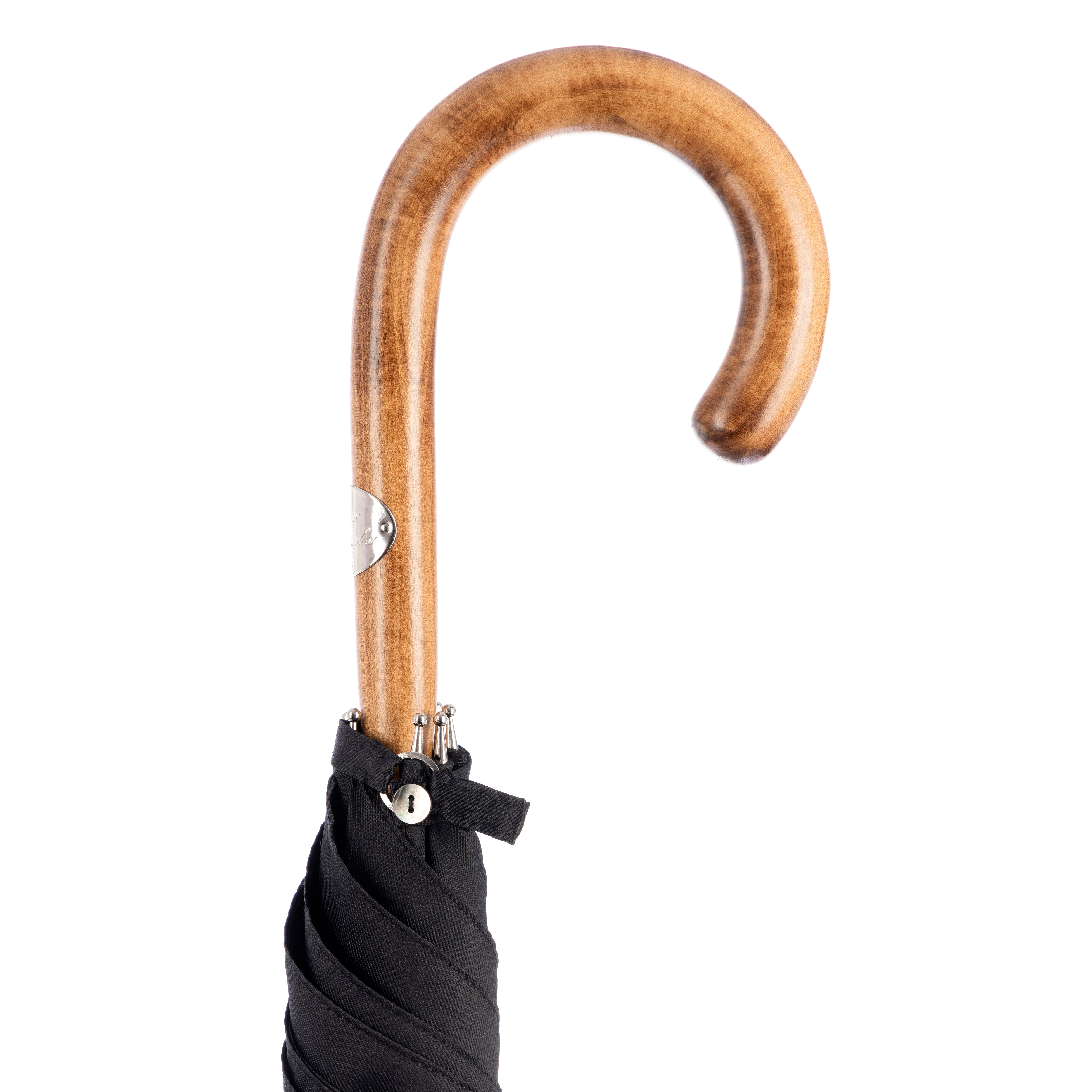 Maple Umbrella with Black Twill fabric