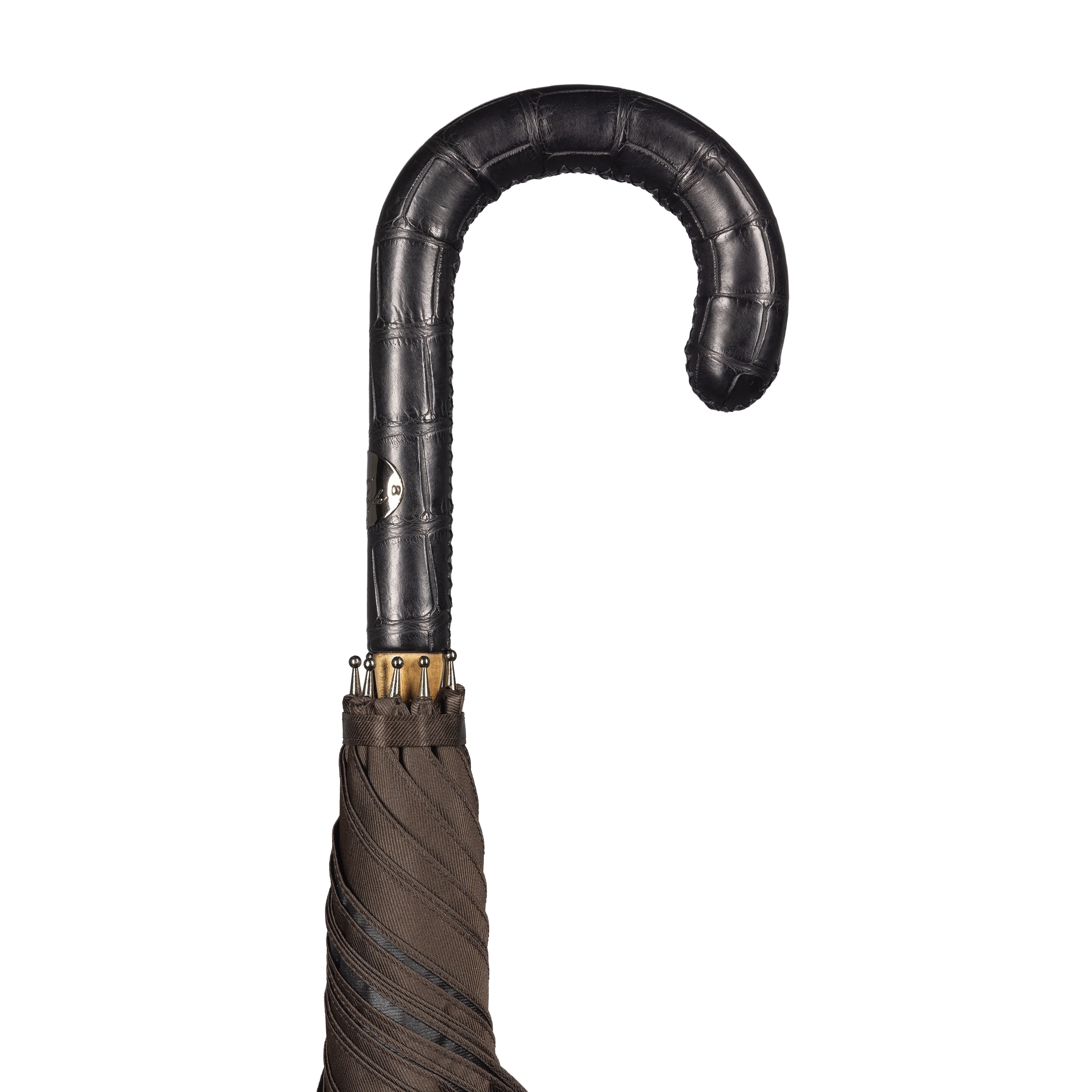 Alligator Leather Solid Stick Umbrella – Francesco Maglia Milano
