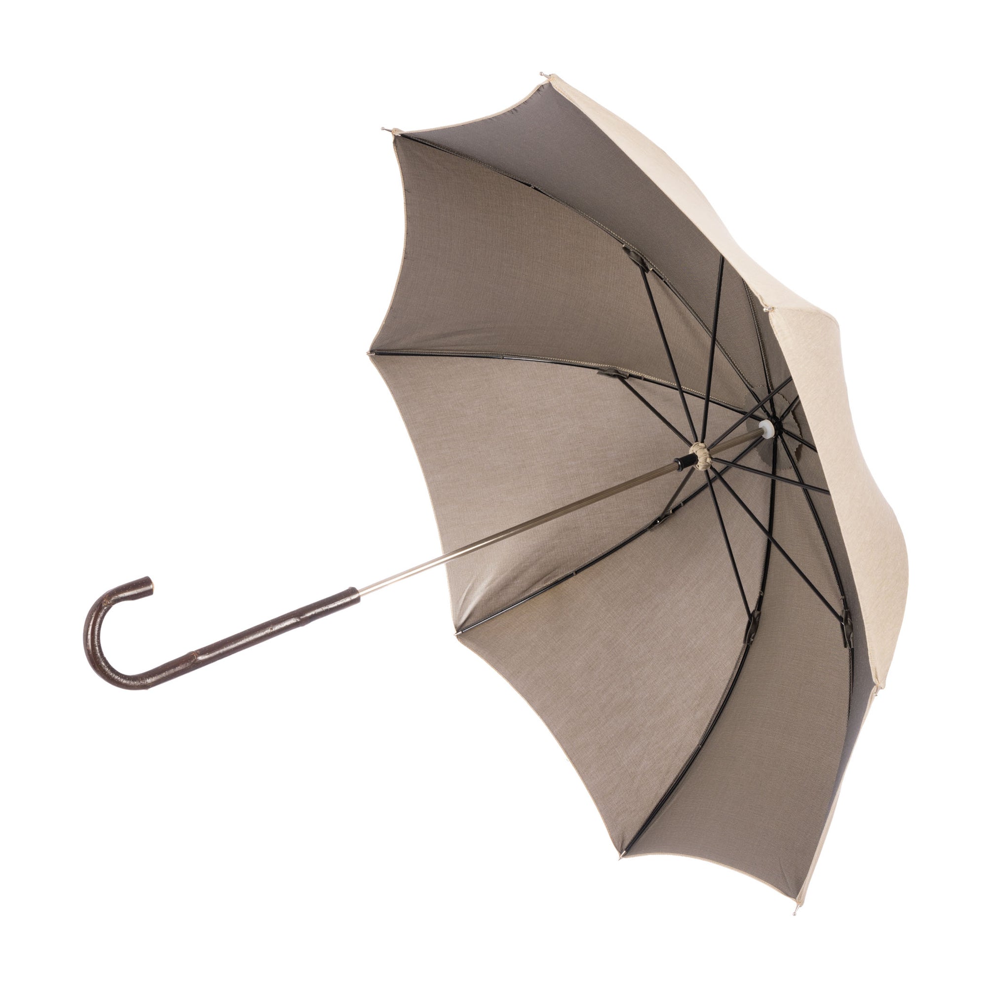 Vintage Umbrella with Natural Chestnut Handle