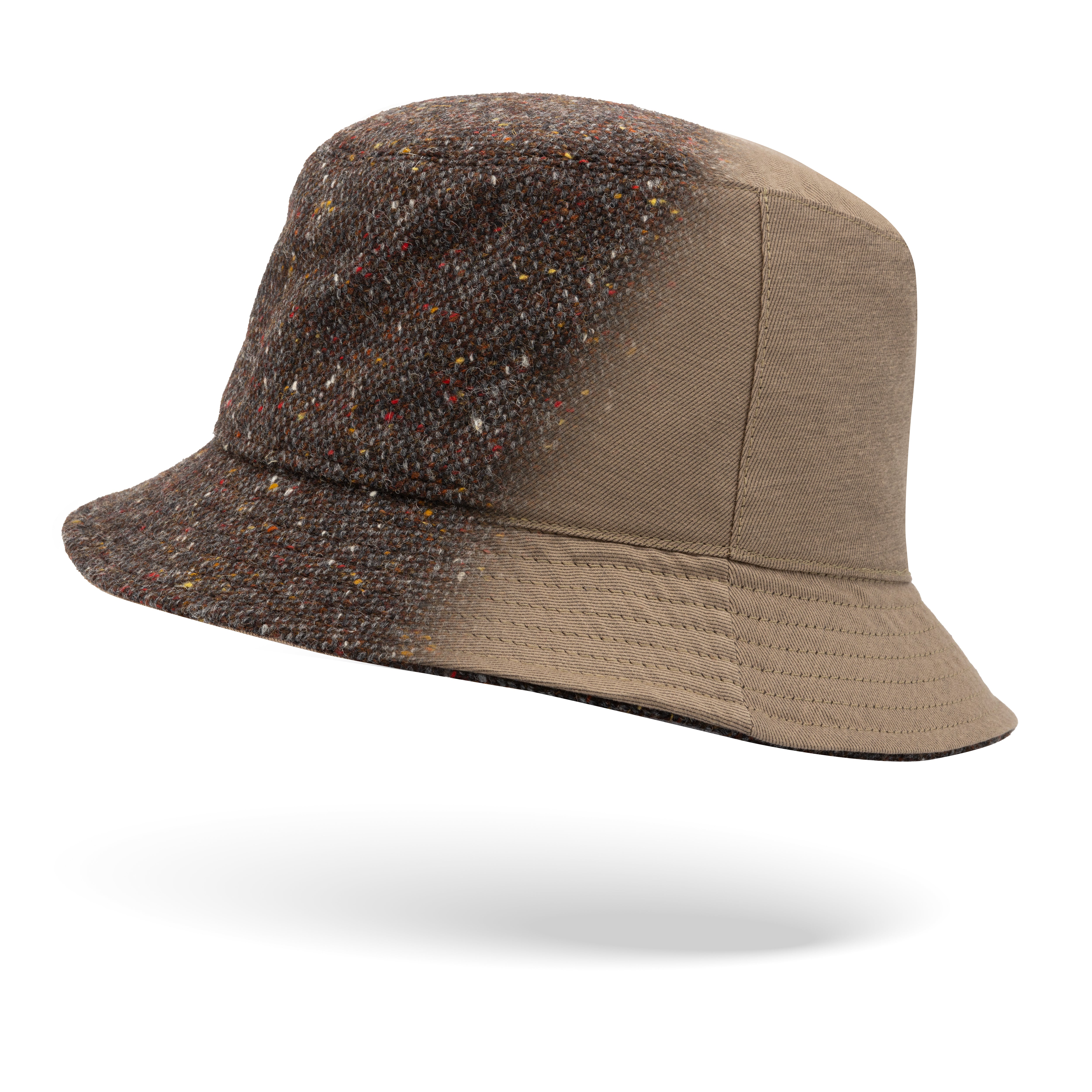 Beige Reversible Bucket Hat