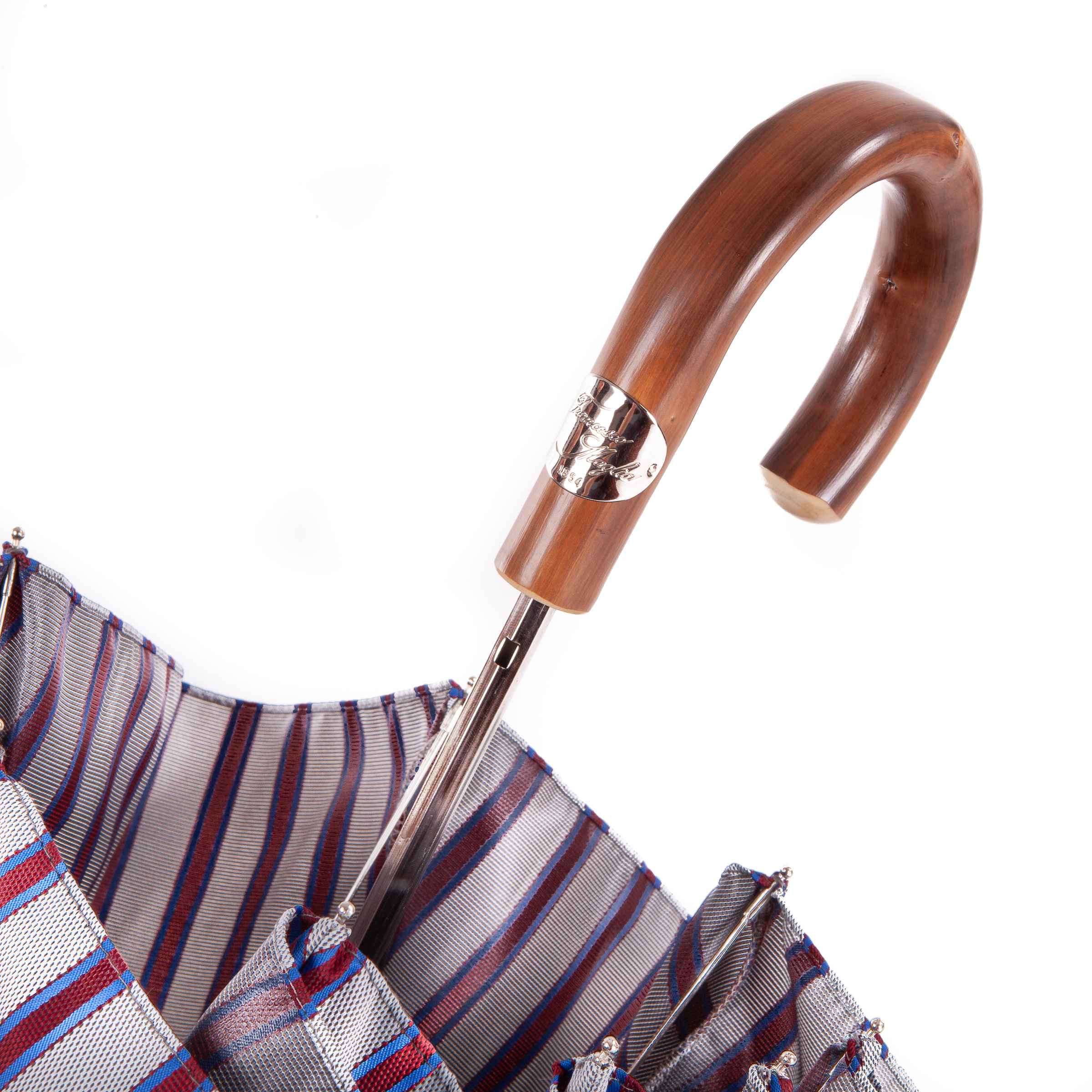 Polished Chestnut Folding Umbrella