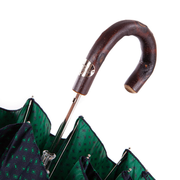 Folding Umbrella with Natural Chestnut Handle