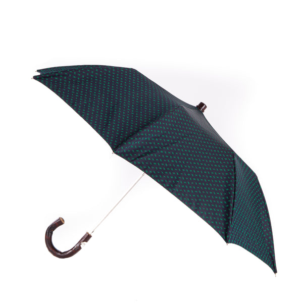 Folding Umbrella with Natural Chestnut Handle