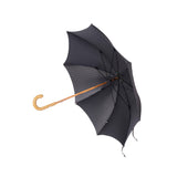 Ostrich Leather Handle Solid Stick Umbrella