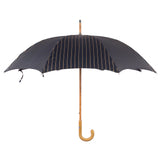 Ostrich Leather Handle Solid Stick Umbrella