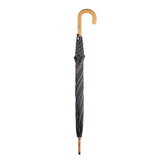 Ostrich Leather Handle Solid Stick Umbrella