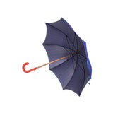 Ostrich Leather Handle Solid Stick Umbrella