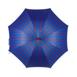 Ostrich Leather Handle Solid Stick Umbrella