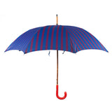 Ostrich Leather Handle Solid Stick Umbrella