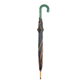 Ostrich Leather Handle Solid Stick Umbrella