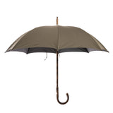Polished Italian Chestnut Solid Stick Umbrella