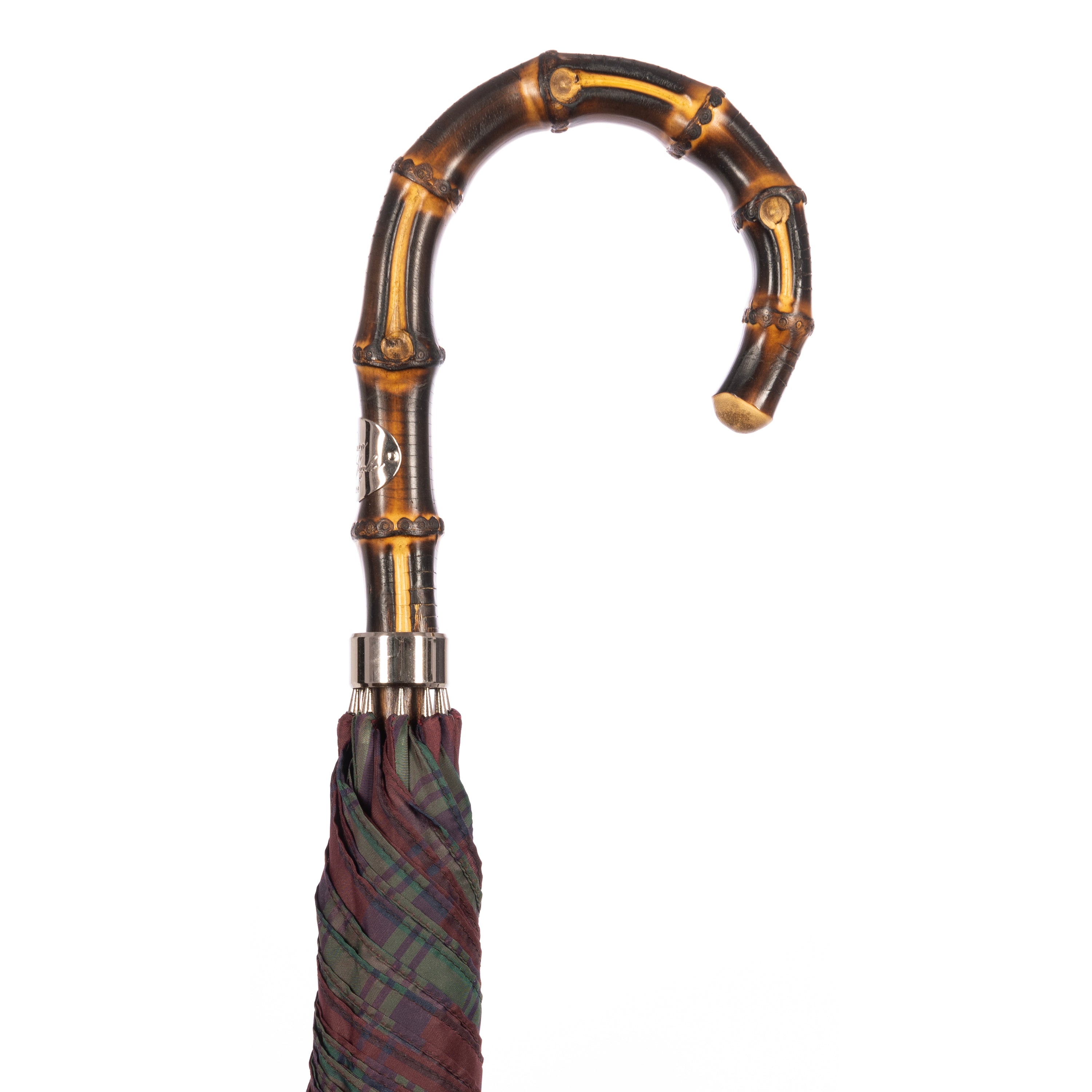 Tartan Japanese Bamboo Fit-Up Umbrella