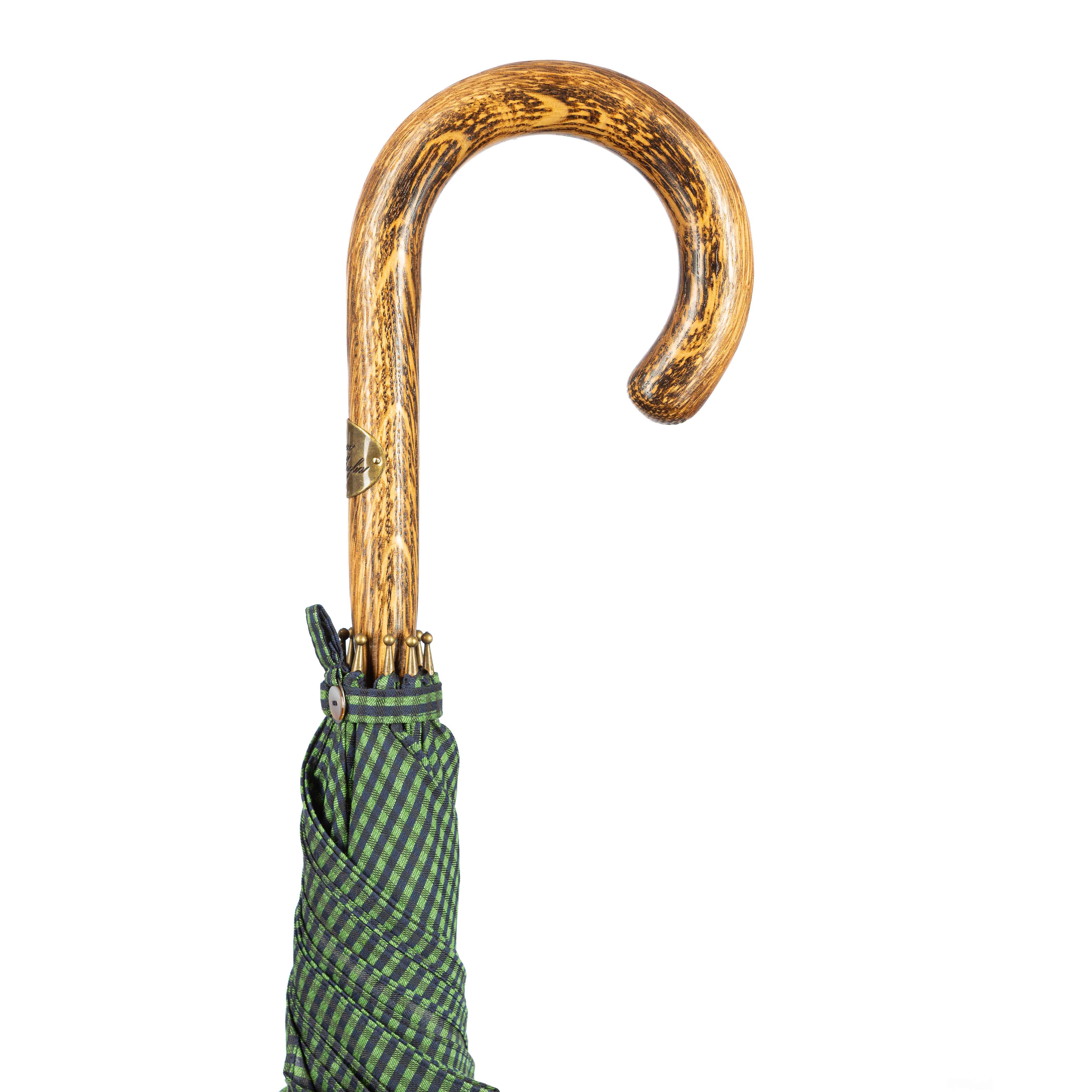 Thorny Oak Wood Solid Stick Umbrella