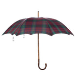 Tartan Polished Chestnut Solid Stick Umbrella