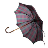 Tartan Polished Chestnut Solid Stick Umbrella