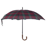 Tartan Polished Chestnut Storm Umbrella