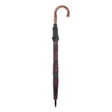 Tartan Polished Chestnut Storm Umbrella