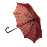 Tartan Flamed Maple Solid Stick Umbrella