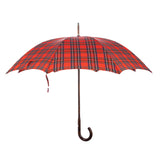 Tartan Flamed Maple Solid Stick Umbrella