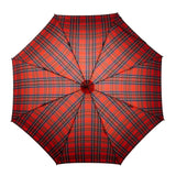 Tartan Polished Chestnut Storm Umbrella