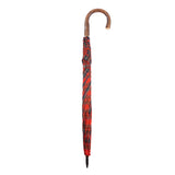 Tartan Polished Chestnut Storm Umbrella