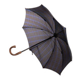 Tartan Polished Chestnut Storm Umbrella