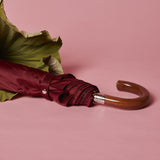 Polished Indonesian Malacca Folding Umbrella