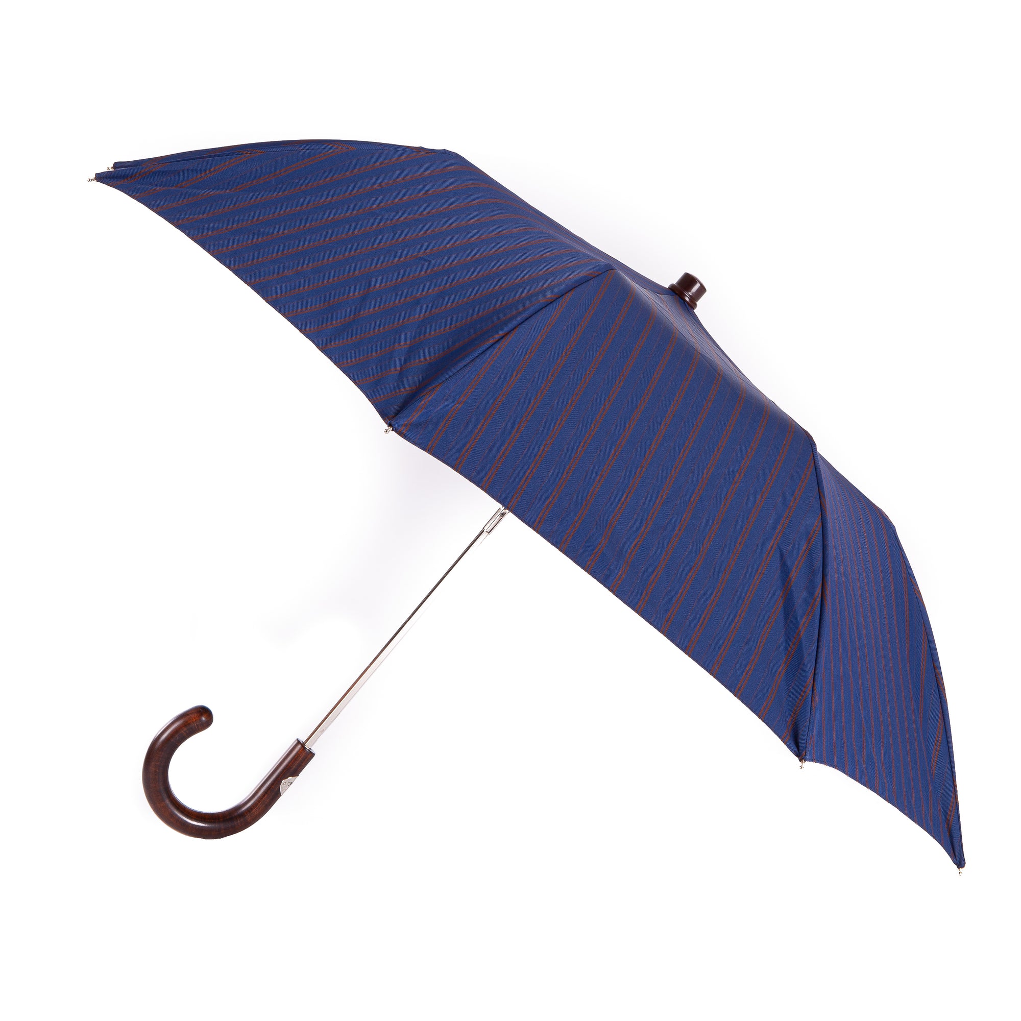 Folding Umbrella with Dark Maple Handle