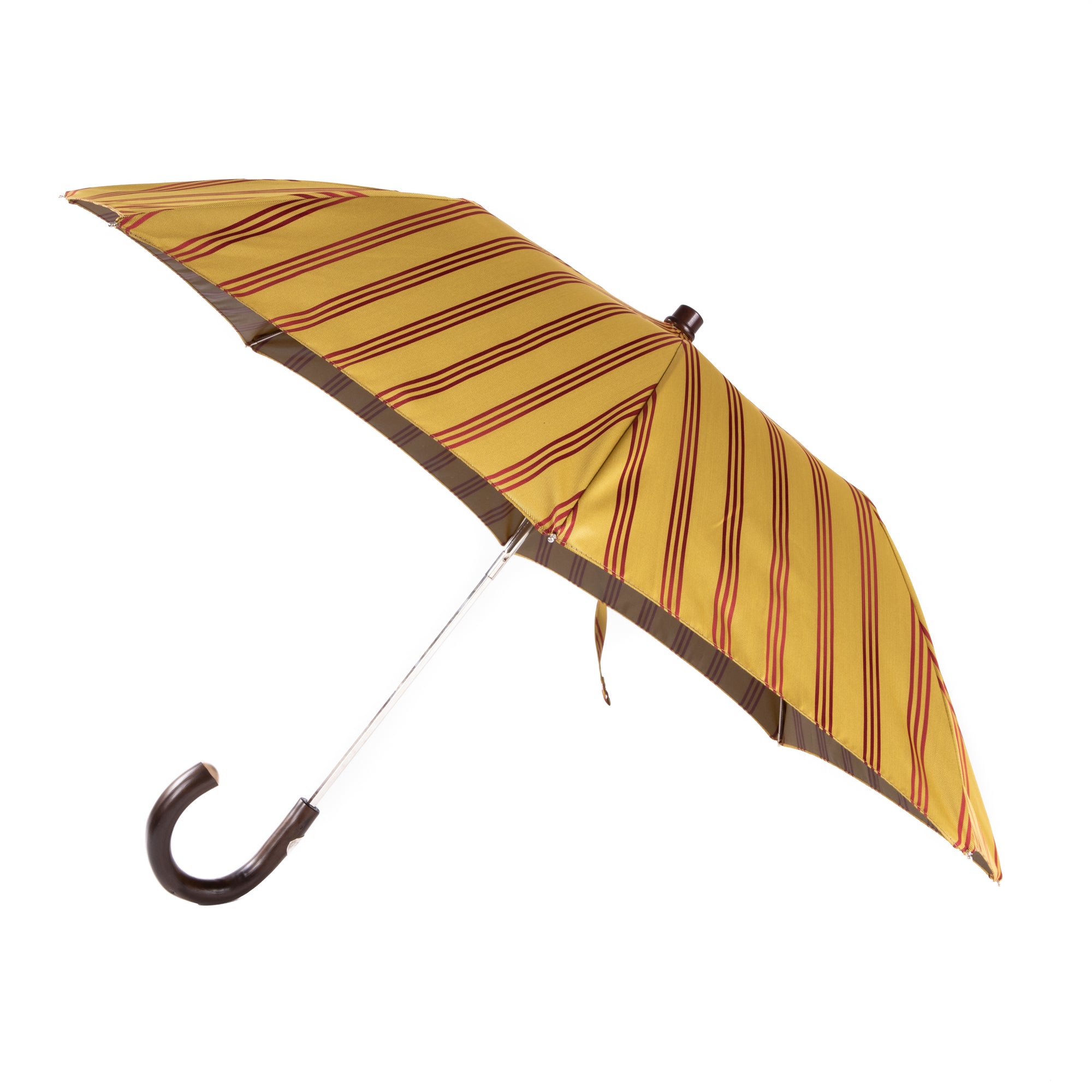Folding Umbrella with Dark Polished Chestnut Handle