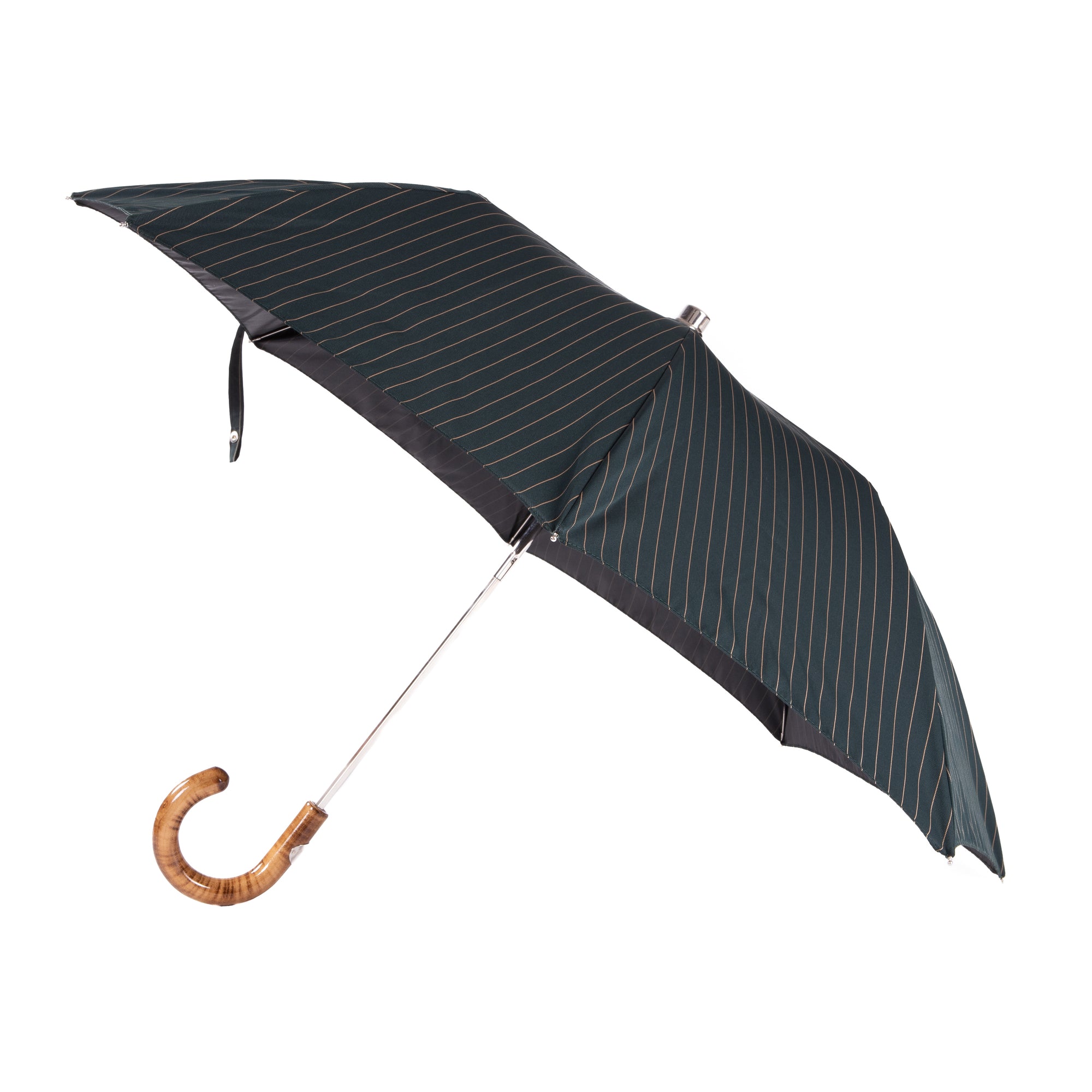 Folding Umbrella with Shiny Maple Handle