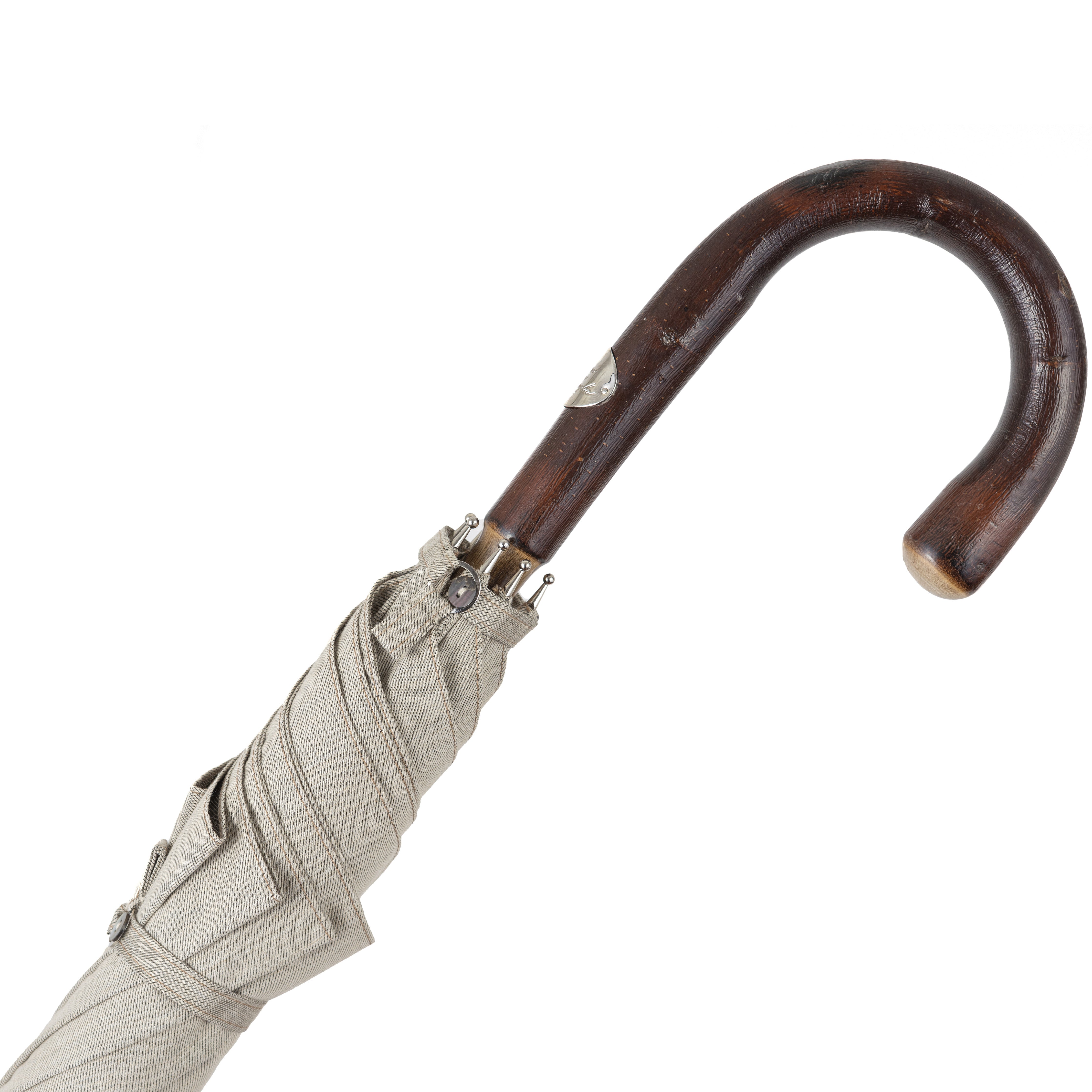 Wild Chestnut Solid Stick Umbrella