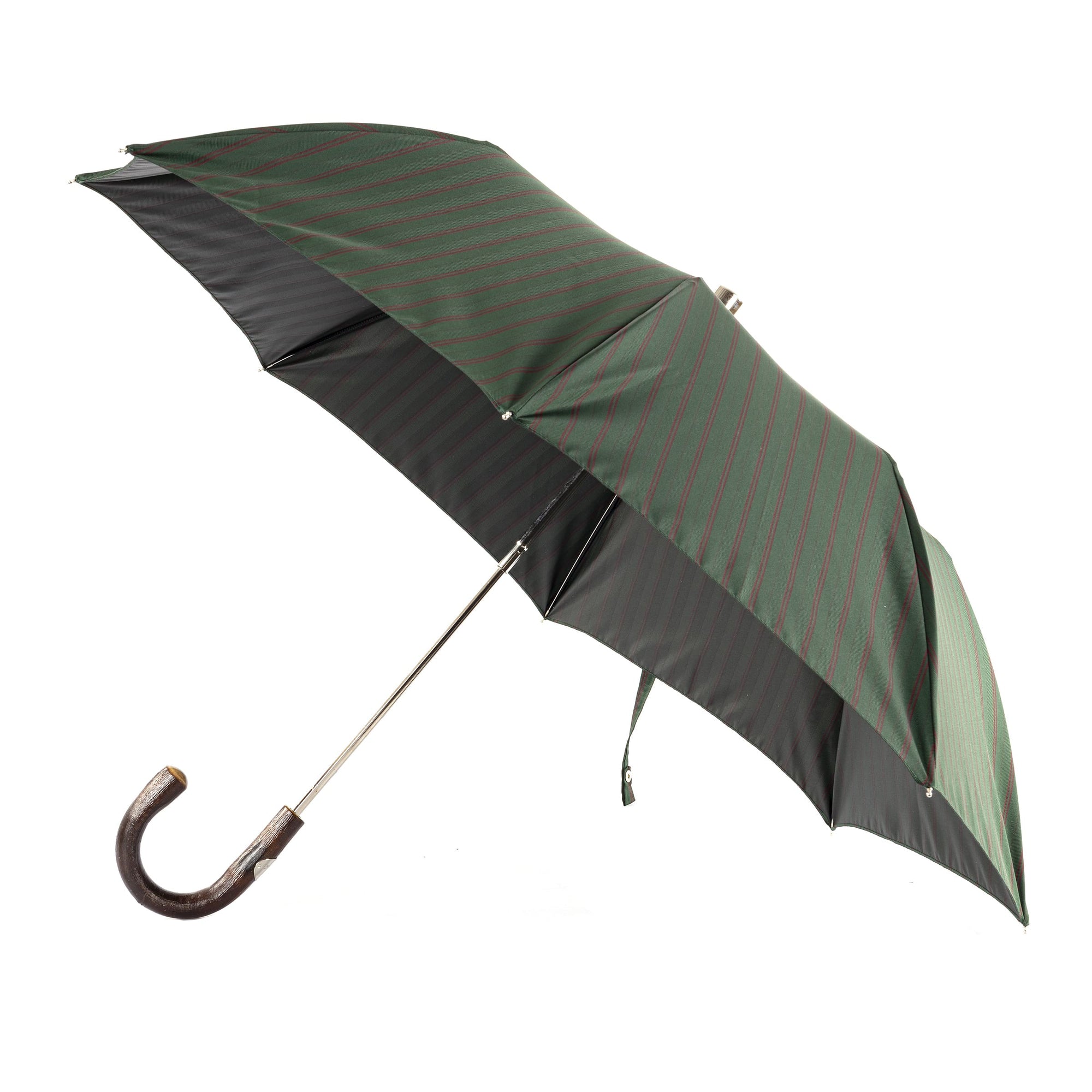 Folding Umbrella with Natural Chestnut Handle