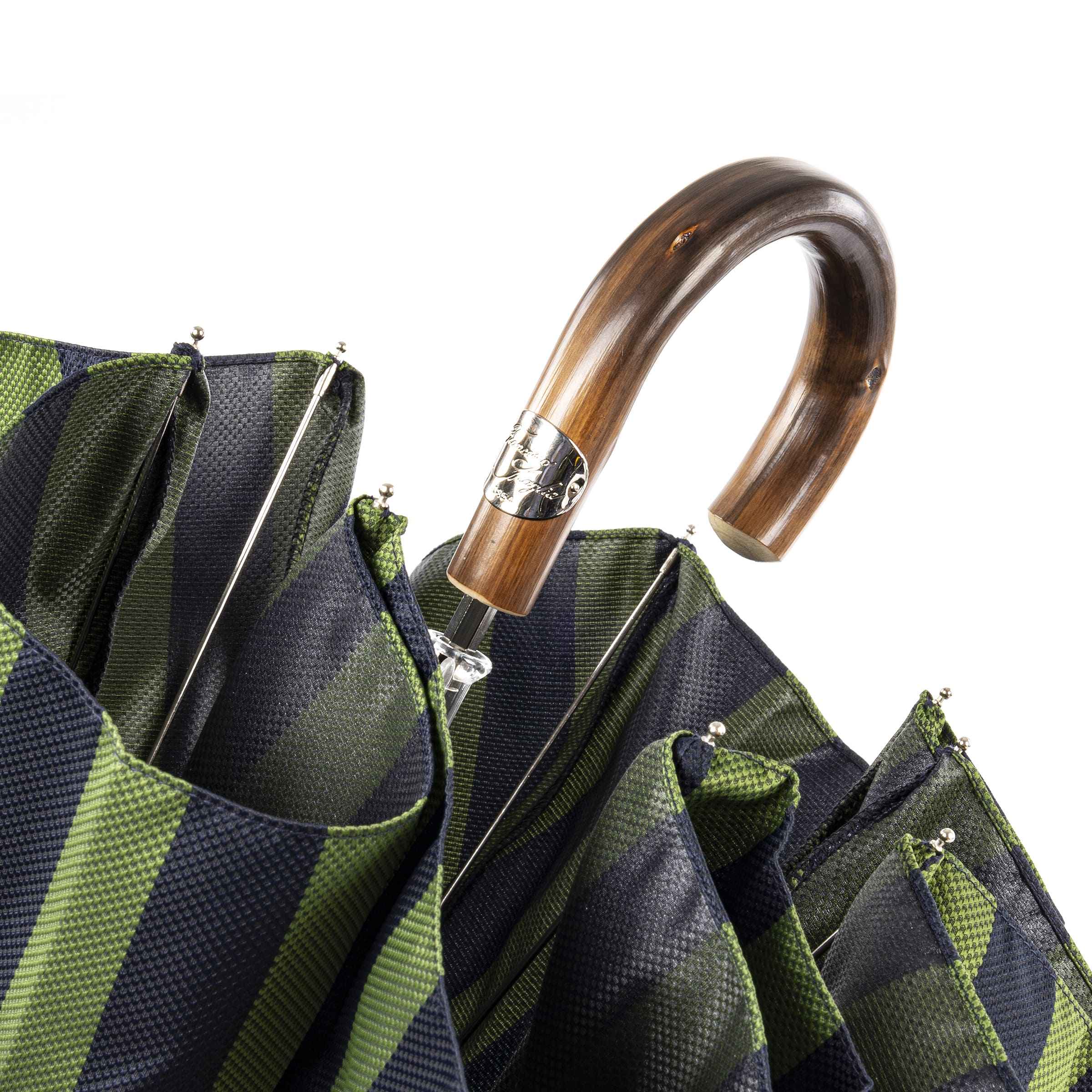 Polished Chestnut Folding Umbrella