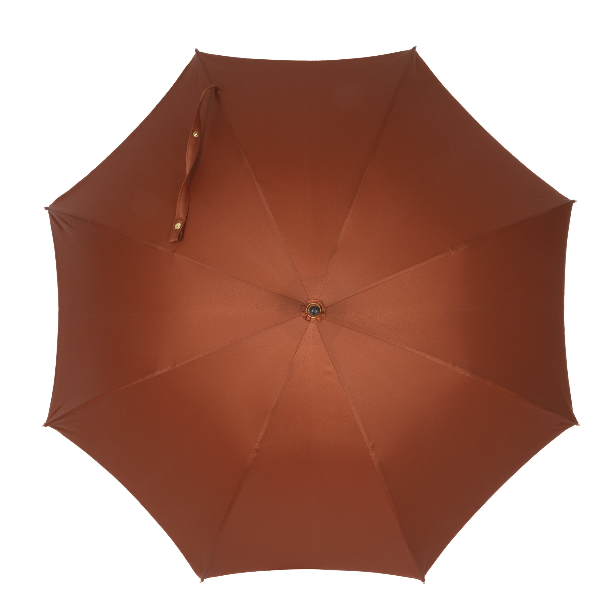 Umbrella with Calf Leather Handle and Golden Details