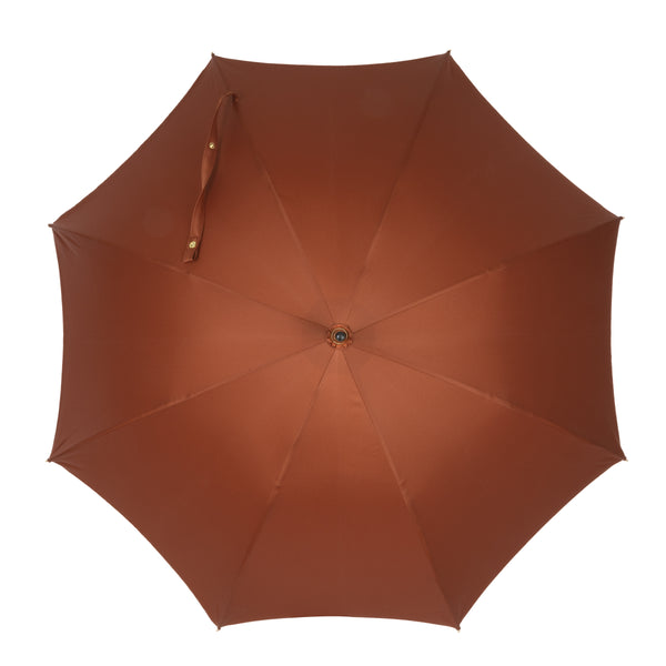 Umbrella with Calf Leather Handle and Golden Details