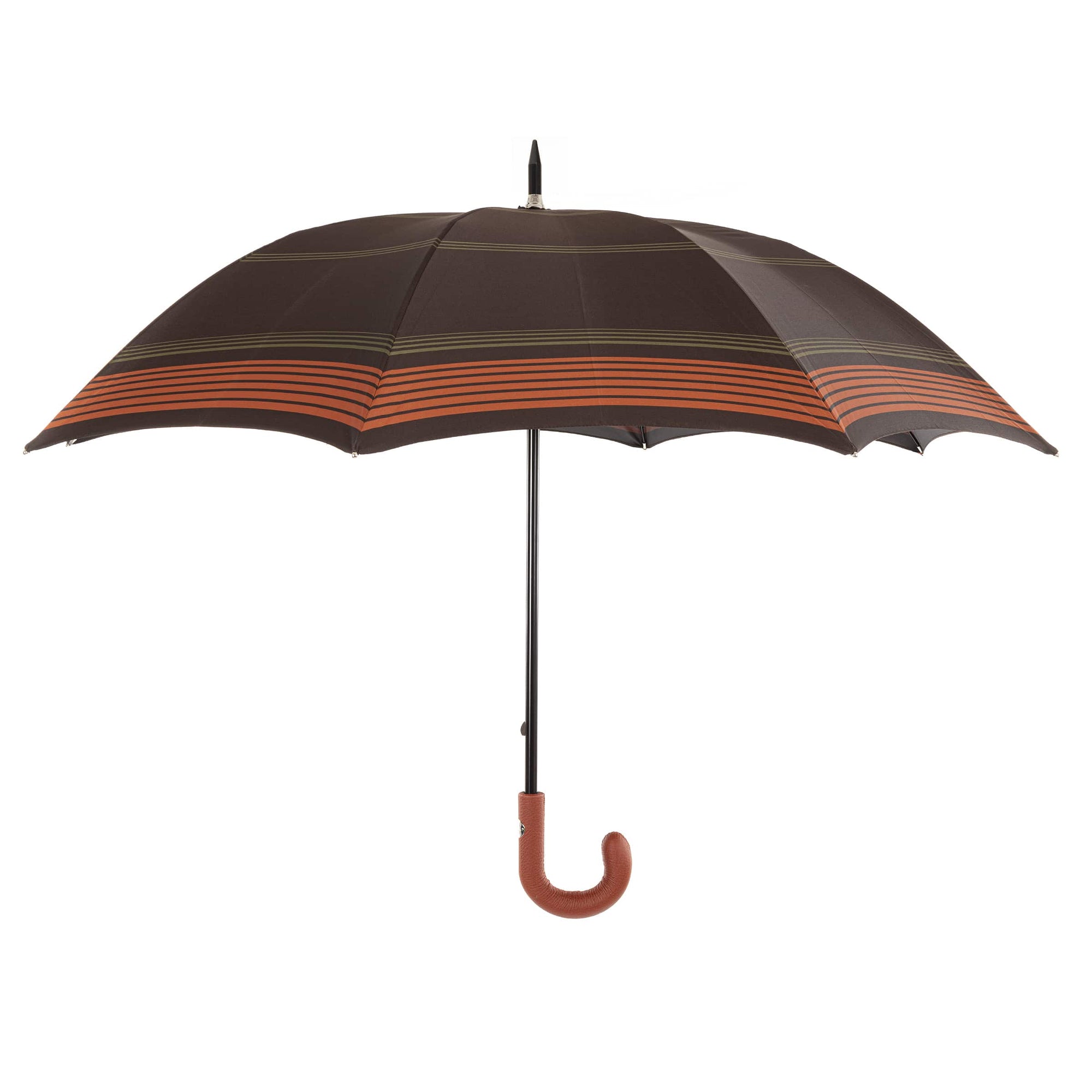 Storm Umbrella with Leather Handle