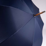 Braided Calf Leather Solid Stick Umbrella