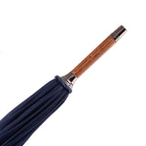 Braided Calf Leather Solid Stick Umbrella