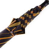 Ostrich Leather Handle Solid Stick Umbrella