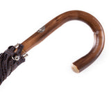 Polished Italian Chestnut Solid Stick Umbrella