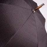 Polished Italian Chestnut Solid Stick Umbrella