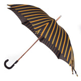 Ostrich Leather Handle Solid Stick Umbrella