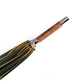 Ostrich Leather Handle Solid Stick Umbrella