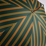 Ostrich Leather Handle Solid Stick Umbrella