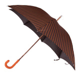 Ostrich Leather Handle Solid Stick Umbrella