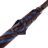 Ostrich Leather Handle Solid Stick Umbrella